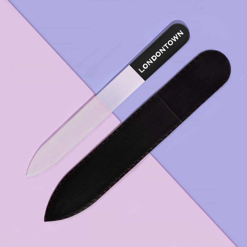 LONDONTOWN Black Glass Nail File, 0.48 oz (Pack of 1) - Image 2