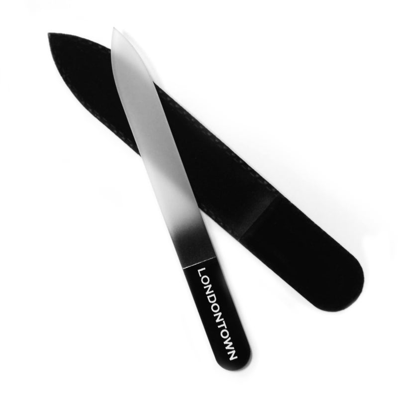 LONDONTOWN Black Glass Nail File, 0.48 oz (Pack of 1) - Image 3