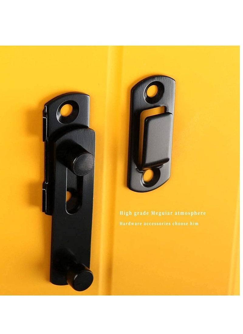 Stainless Steel Flip Latch Gate Latches Bar Latch Safety Door Lock, Hasp Lock Sliding for Window Cabinet Room Accessorries,Brushed Finish - Image 4