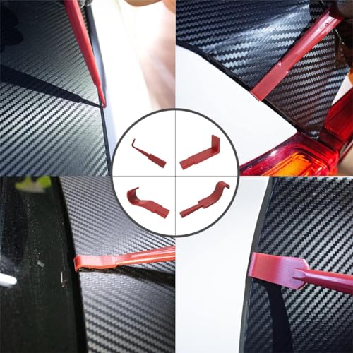 STHIRA® Car Window Film Tint Tool Kit, Vinyl Wraps Application and Removal Tool Kit with 2 Pairs Gloves, Felt Squeegee, Scraper, Edge Trimmer, and Retractable Cutter for Car Wrap, Window Tint, Decal - Image 5