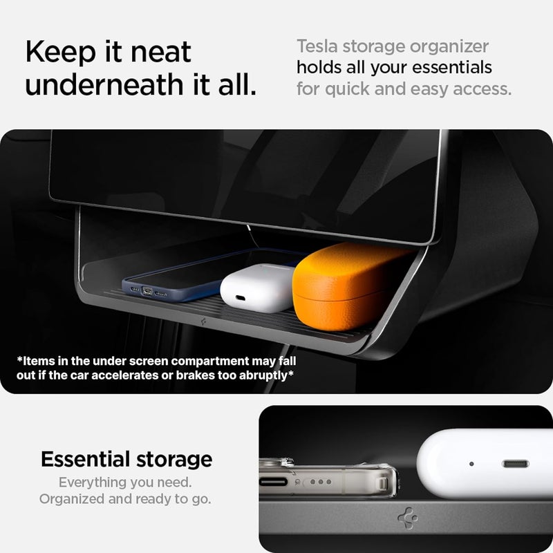Spigen Under Screen Storage Organizer for Tesla Model 3 and Y - Image 4