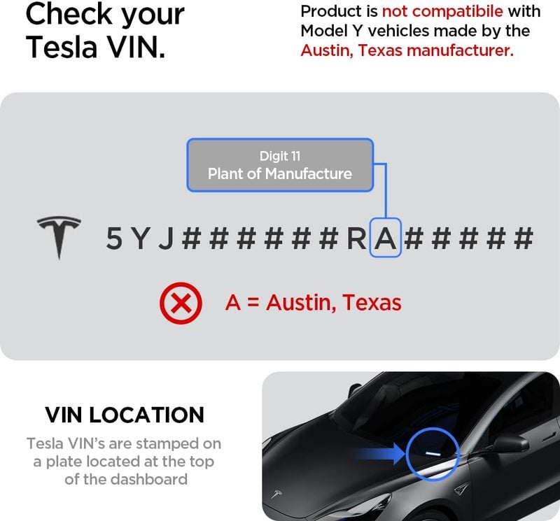 Spigen Under Screen Storage Organizer for Tesla Model 3 and Y - Image 2