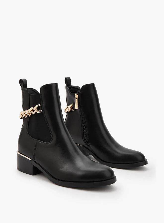 Flora Bella By Shoexpress Women's Block Heel Ankle Boots