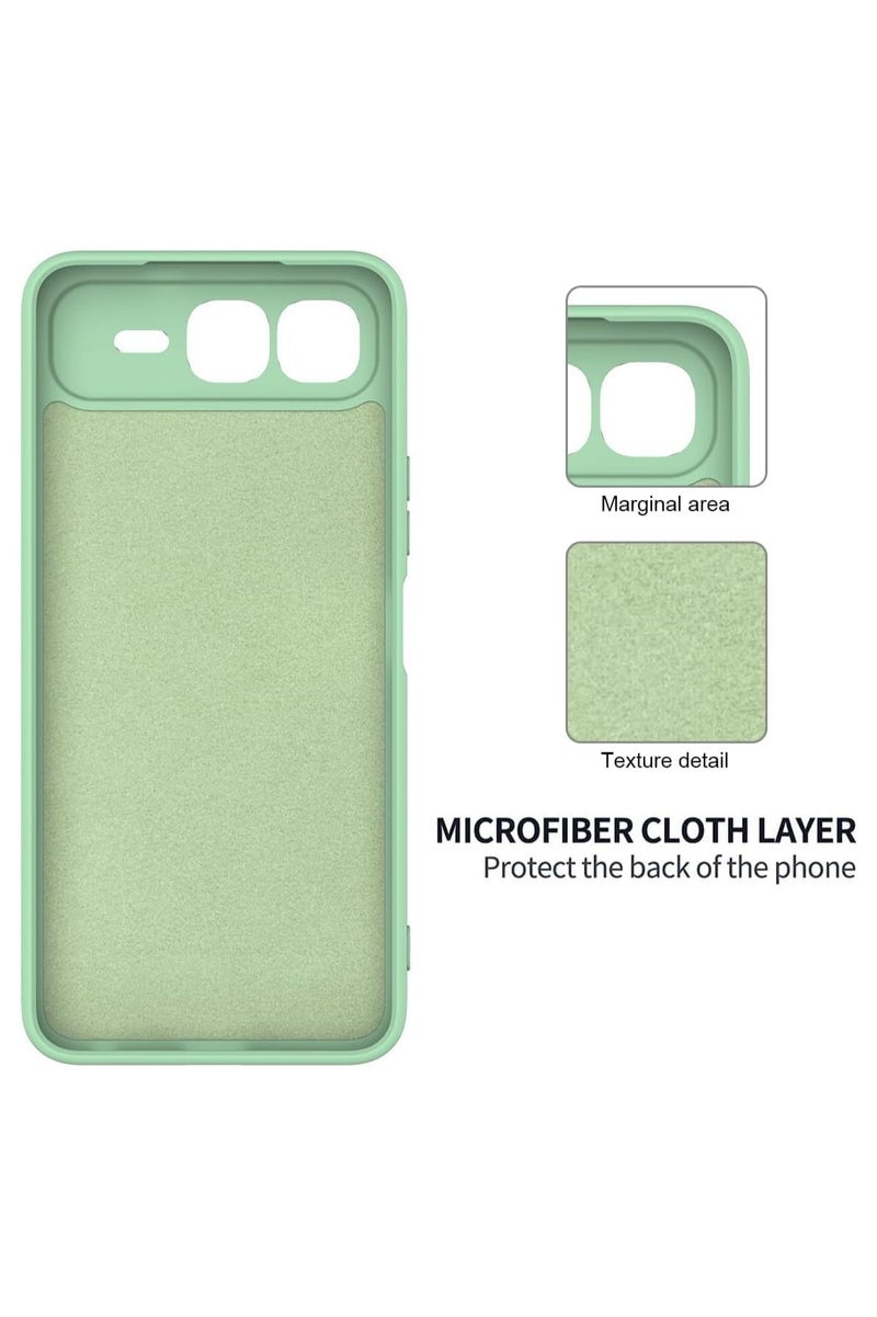 عام غطاء سيليكون متوافق مع هاتف Infinix Smart 10 Plus - حافظة مرنة من مادة TPU السيلكون السائل مع حزام ، مقاومة للصدمات والسقوط. - Image 4