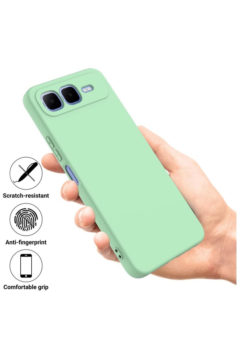 عام غطاء سيليكون متوافق مع هاتف Infinix Smart 10 Plus - حافظة مرنة من مادة TPU السيلكون السائل مع حزام ، مقاومة للصدمات والسقوط. - Image 2