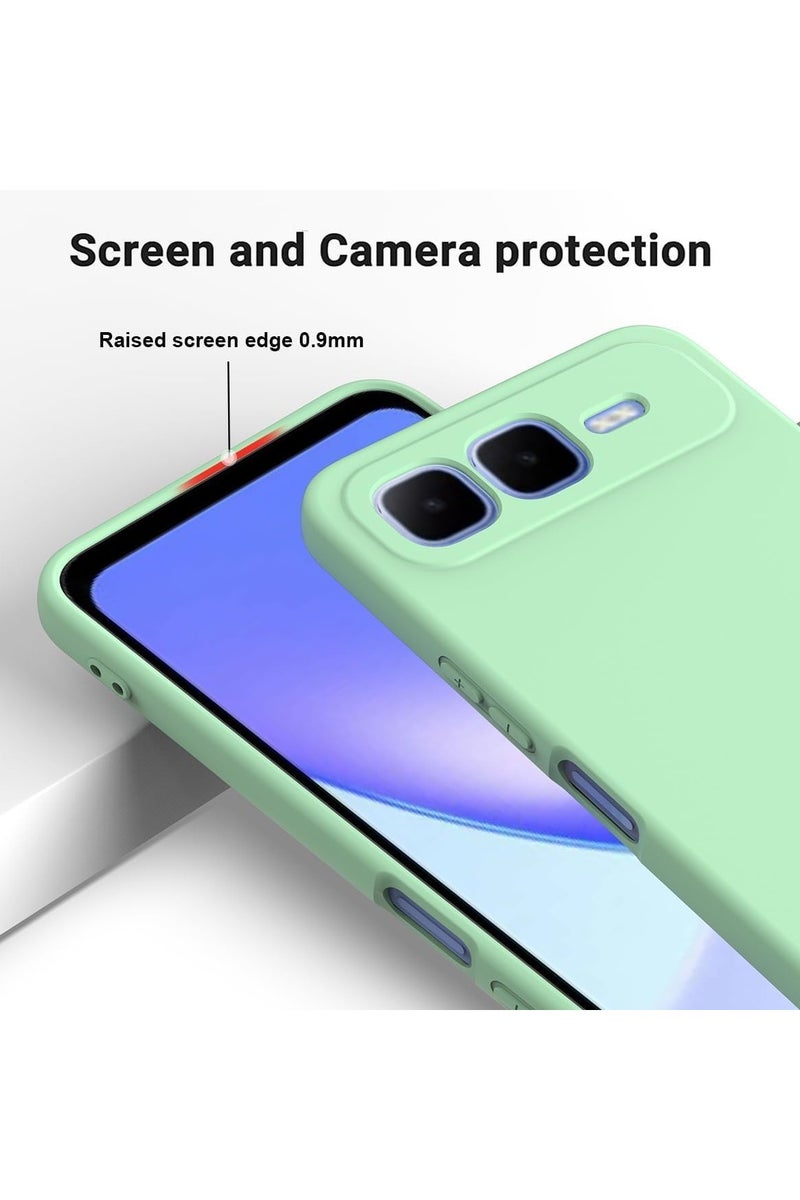 عام غطاء سيليكون متوافق مع هاتف Infinix Smart 10 Plus - حافظة مرنة من مادة TPU السيلكون السائل مع حزام ، مقاومة للصدمات والسقوط. - Image 3