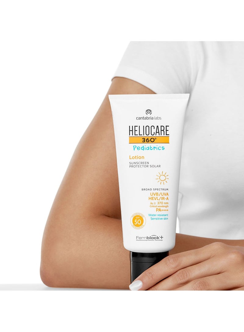 لوشن هيليوكير 360º للأطفال بعامل حماية من الشمس 50 للوجه والجسم 200 مل - Image 2