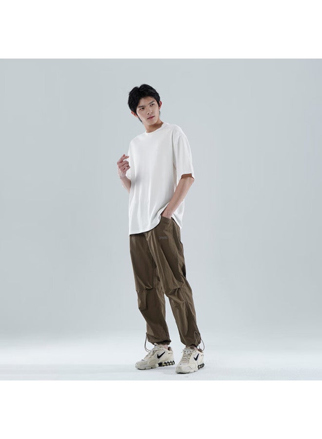 Markless Men's Casual Pants, Spring And Summer Quick-dry Hiking Trousers, Outdoor Mountain-style Paratrooper Pants, Long Pants 4845, Coffee Color, Size S - Image 2