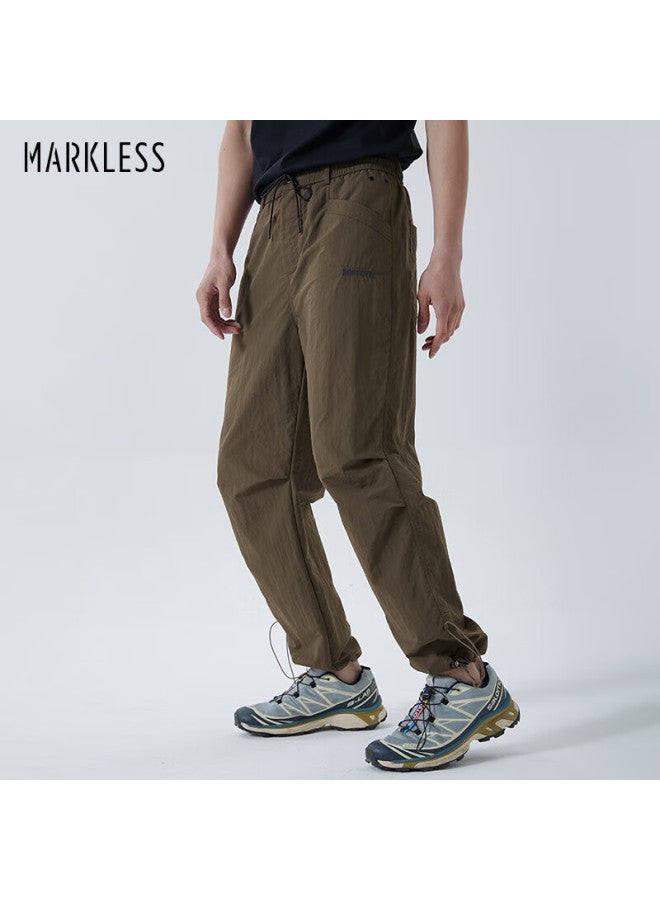 Markless Men's Casual Pants, Spring And Summer Quick-dry Hiking Trousers, Outdoor Mountain-style Paratrooper Pants, Long Pants 4845, Coffee Color, Size S - Image 1