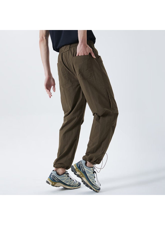 Markless Men's Casual Pants, Spring And Summer Quick-dry Hiking Trousers, Outdoor Mountain-style Paratrooper Pants, Long Pants 4845, Coffee Color, Size S - Image 3