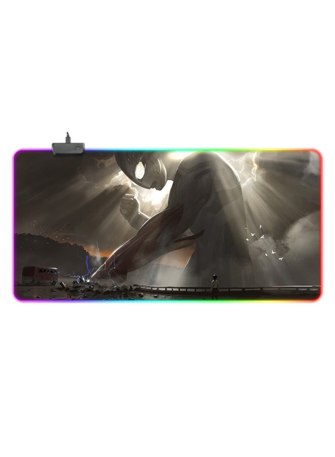RGB Mouse Pad Special For E-sports Game Mouse Pad Personalized Customization Colorful Luminous Mouse Pad Wholesale-Color:600*400*4mm-Pattern:KH-044  - Image 1
