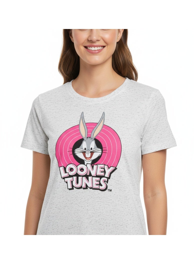 Looney Tunes T-SHIRT LADIES LOONEY TUNES R/N S/S ZC - Image 4