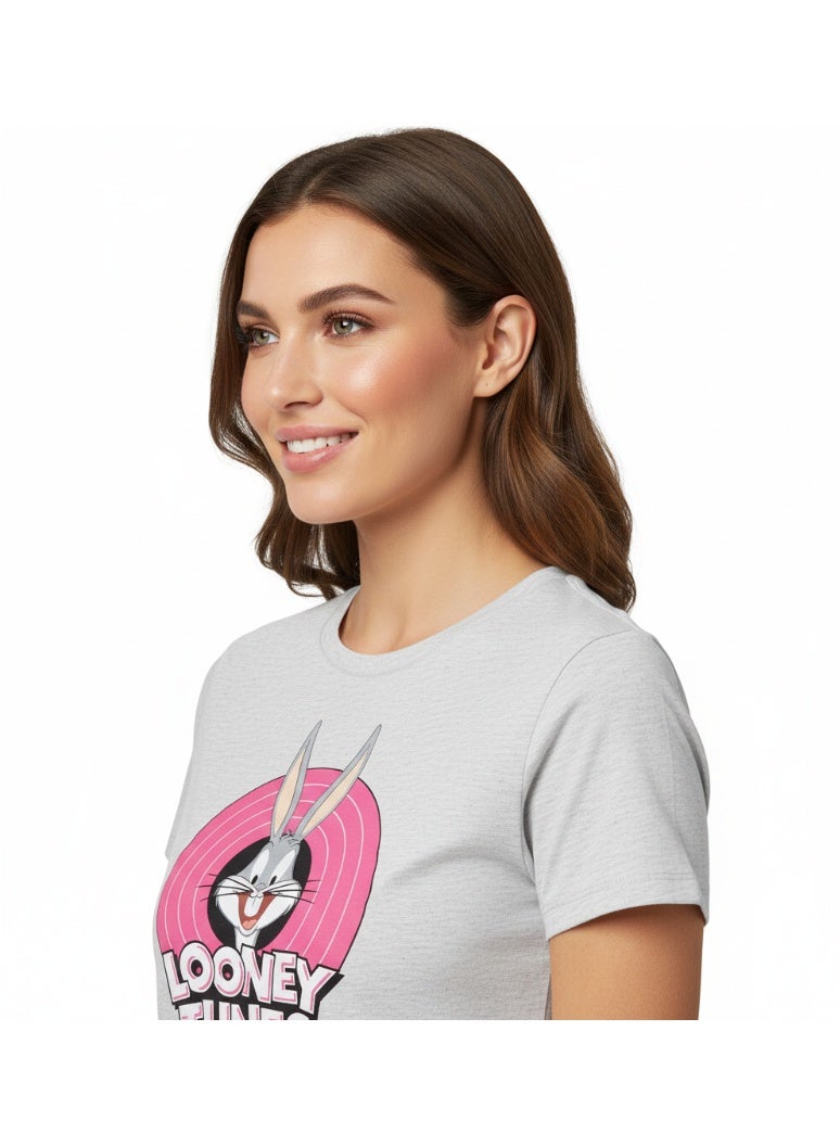 Looney Tunes T-SHIRT LADIES LOONEY TUNES R/N S/S ZC - Image 2