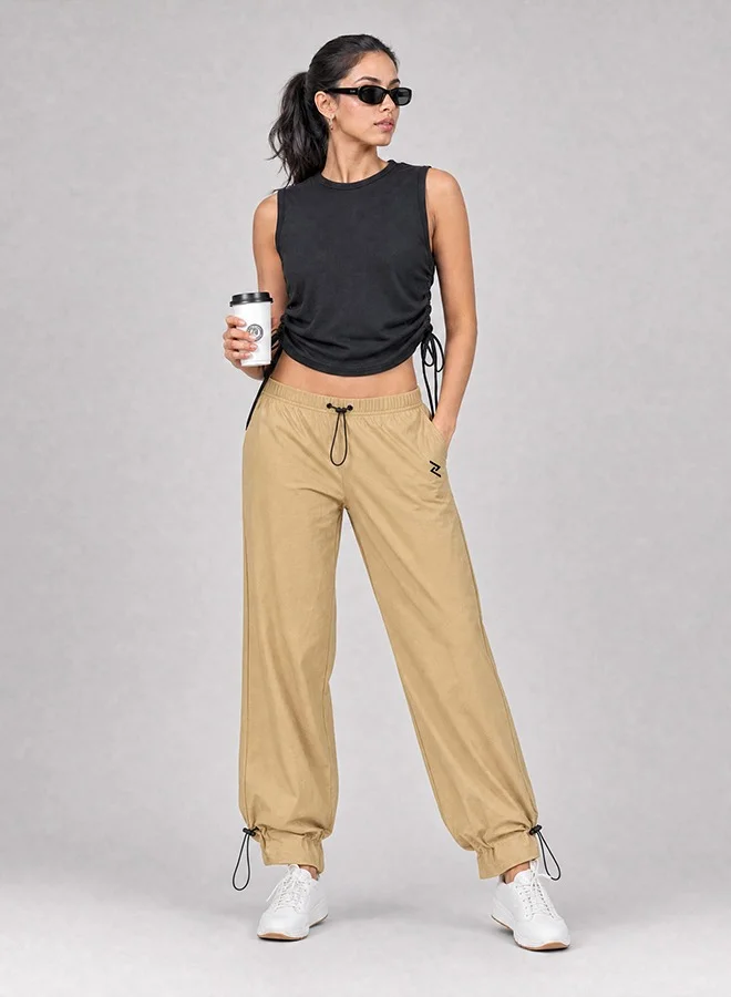 Zaecy Women's Bungee Cord Straight Pants