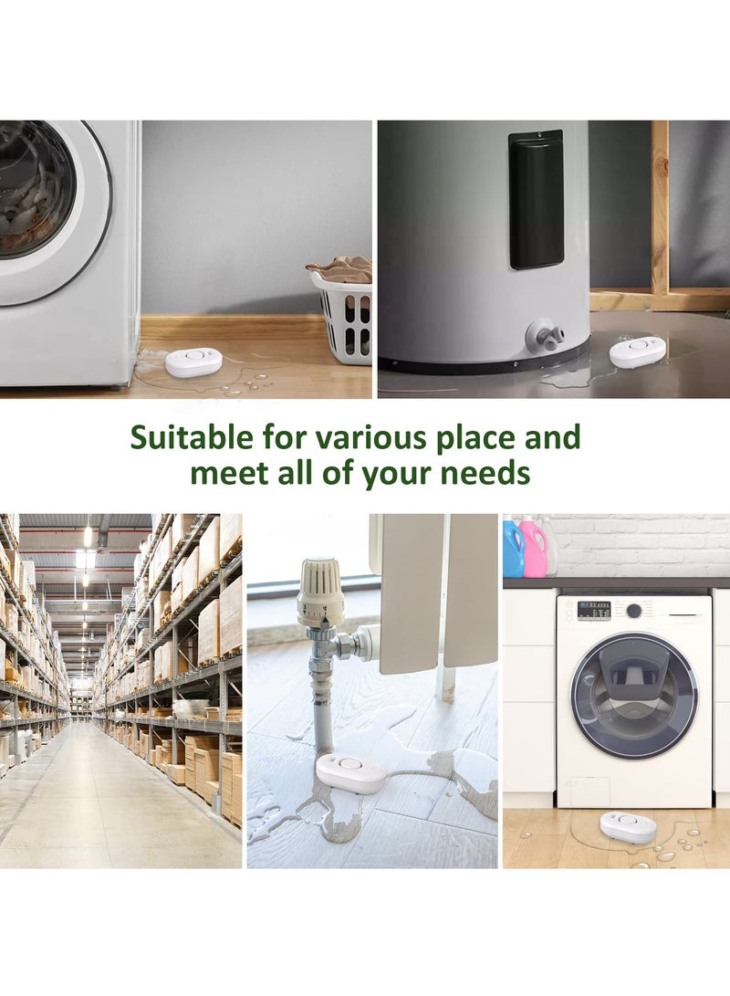 SYOSI مجموعة كاشف تسرب المياه الذكي - اتصال واي فاي، إنذار قابل للتعديل، تنبيهات عبر التطبيق، أمان المنزل، حماية القبو، سلامة المطبخ والحمام - Image 3