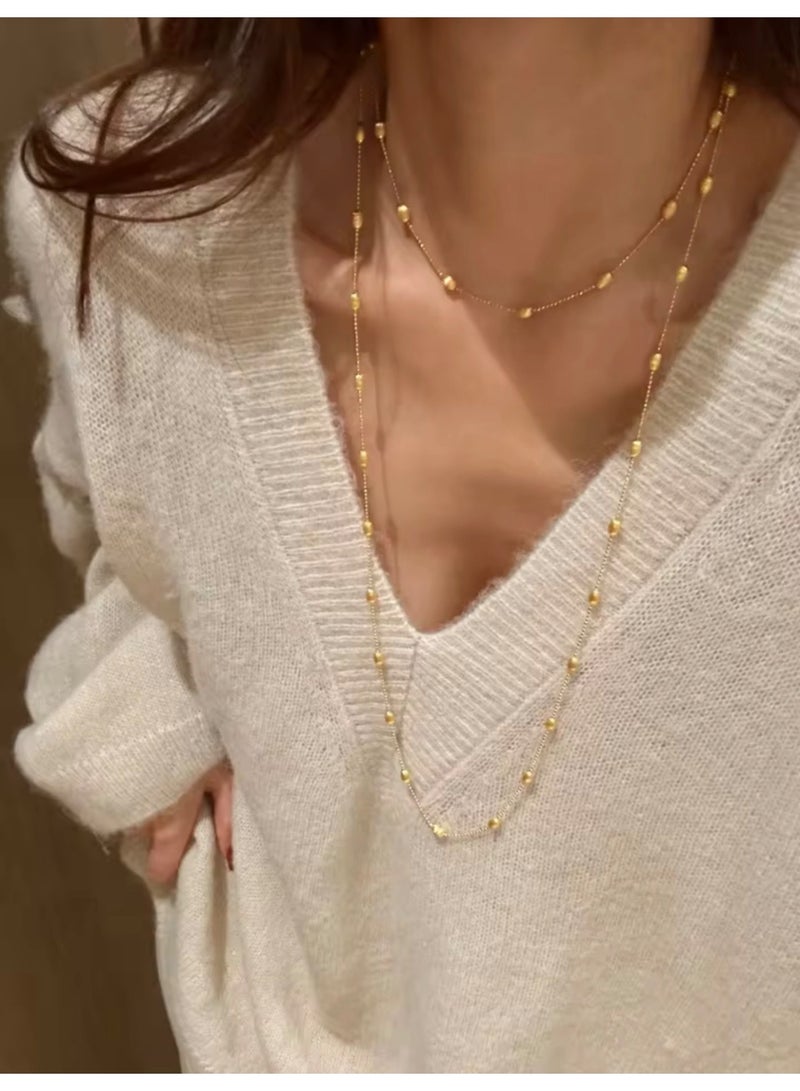 GOLDMAX 18k Gold Plated Necklace For Women Size 100cm - Image 3