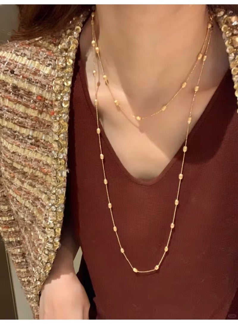 GOLDMAX 18k Gold Plated Necklace For Women Size 100cm - Image 1