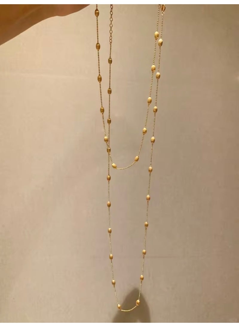GOLDMAX 18k Gold Plated Necklace For Women Size 100cm - Image 2