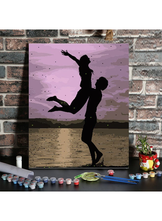 NIBEMINENT DIY Canvas Oil Painting Multicolour 24x1.6x14cm - Image 1