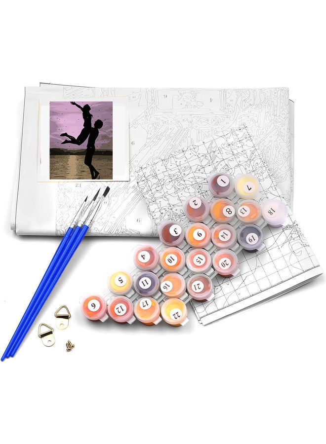 NIBEMINENT DIY Canvas Oil Painting Multicolour 24x1.6x14cm - Image 2