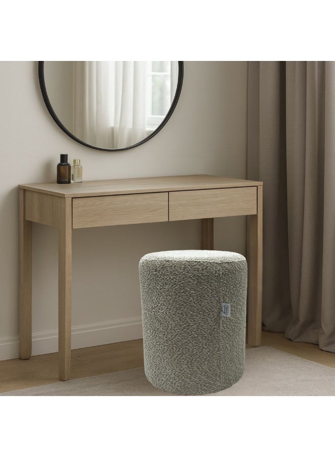 PixelsBeanBag Round Ottoman, Large, Bouclé Fabric, for Living Room and Bedroom - Image 1