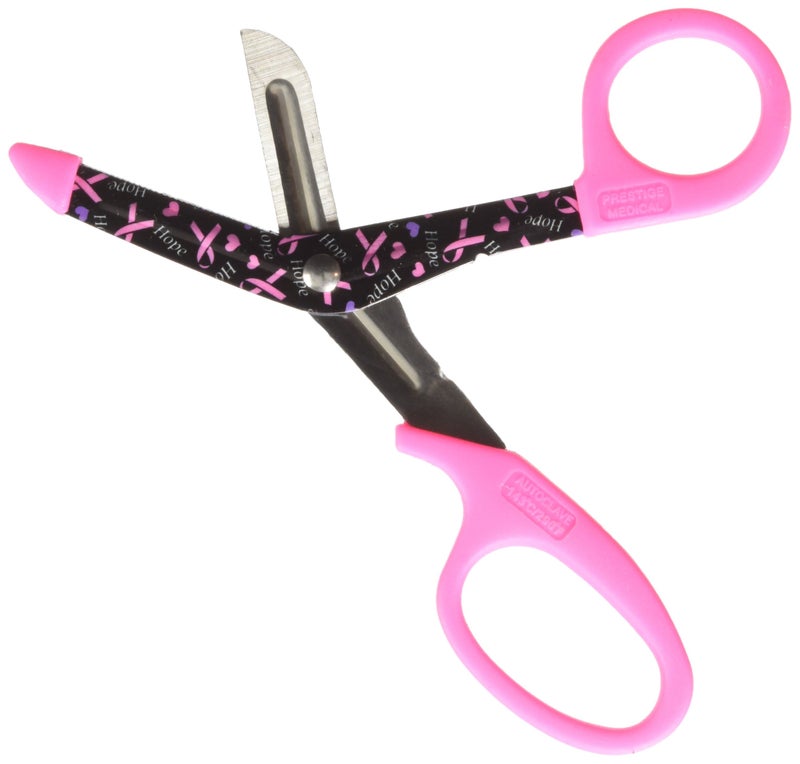 Prestige Medical Stylemate Utility Scissor, Hope Pink Ribbon , 5.5 Inch (Pack of 1)