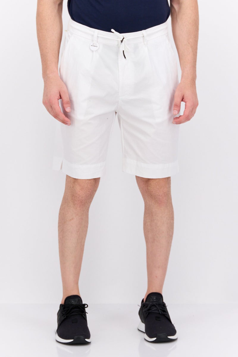 Sorbino Men Solid Basic Shorts, White - Image 1
