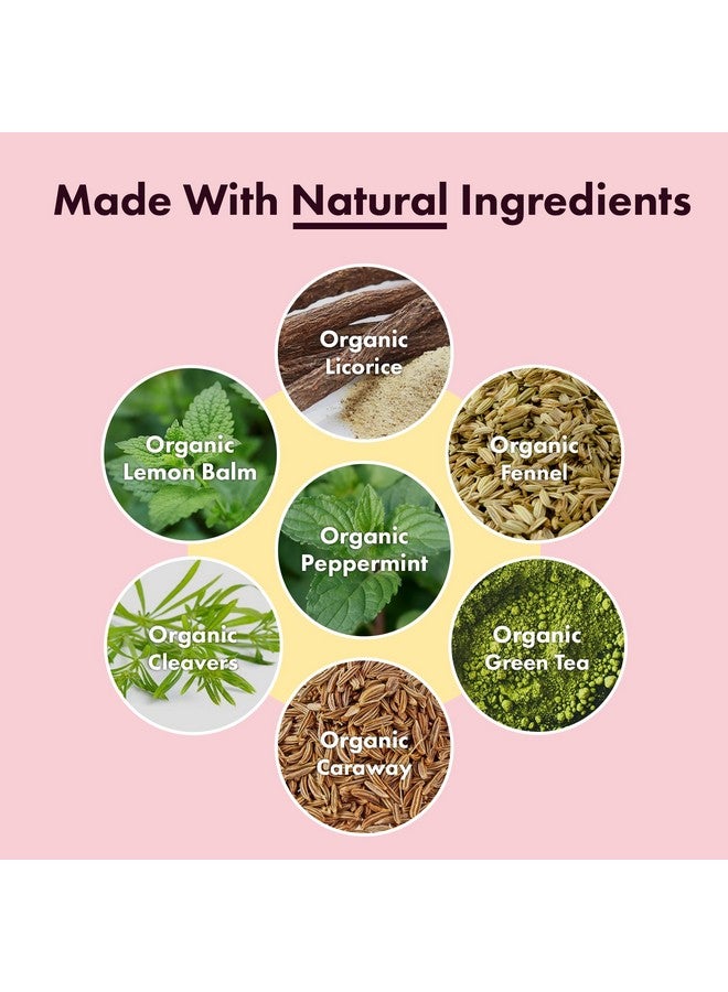 Flat Tummy Tea شاي البطن المسطح - برنامج من خطوتين لمدة 4 أسابيع - شاي ديتوكس لزيادة الطاقة وتقليل الانتفاخ* - تطهير طبيعي بالكامل مع الشاي الأخضر، بلسم الليمون، الهندباء، الشمر، والمزيد - دعم الهضم - Image 4