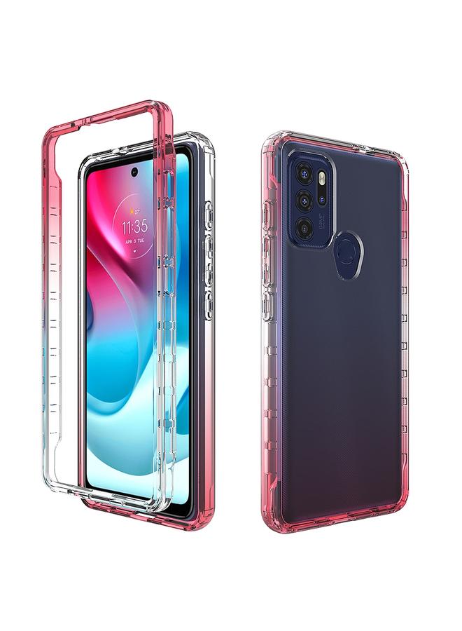 The Bros Case For Motorola Moto G60S High Transparency Two-color Gradual Change Phone Case