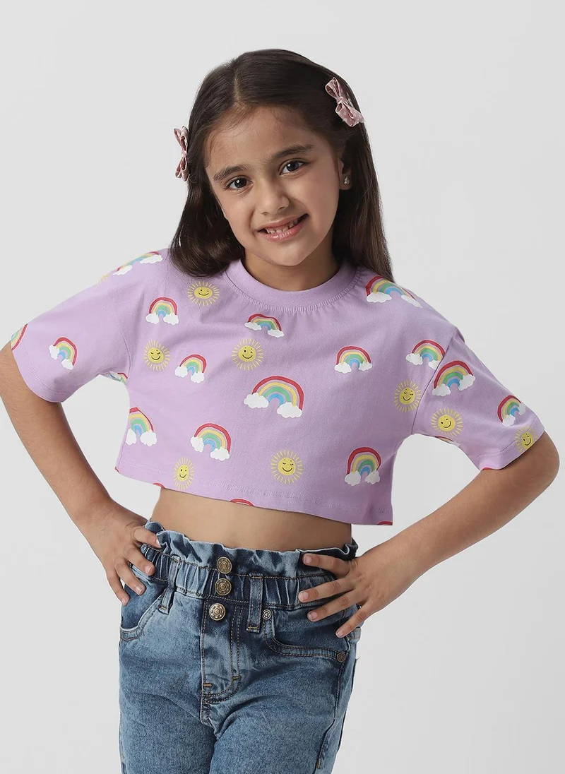 Nautinati  Nautinati Girls Cotton Combo Set of Crop Top and Denim Shorts for Women | Best Price UAE