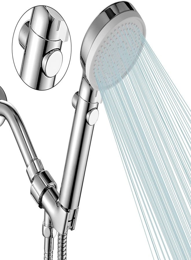 DOILIESE Shower Head with Handheld Shower Head with ON/Off Switch, 3-Modes High Pressure, with 60in Hose, Chrome Finish - Image 1