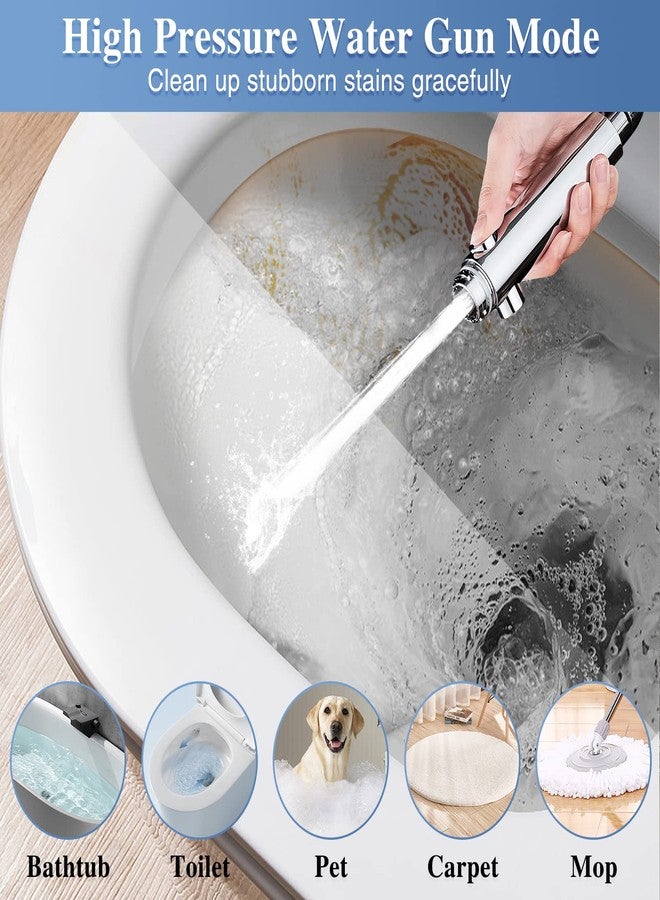 DOILIESE Shower Head with Handheld Shower Head with ON/Off Switch, 3-Modes High Pressure, with 60in Hose, Chrome Finish - Image 4