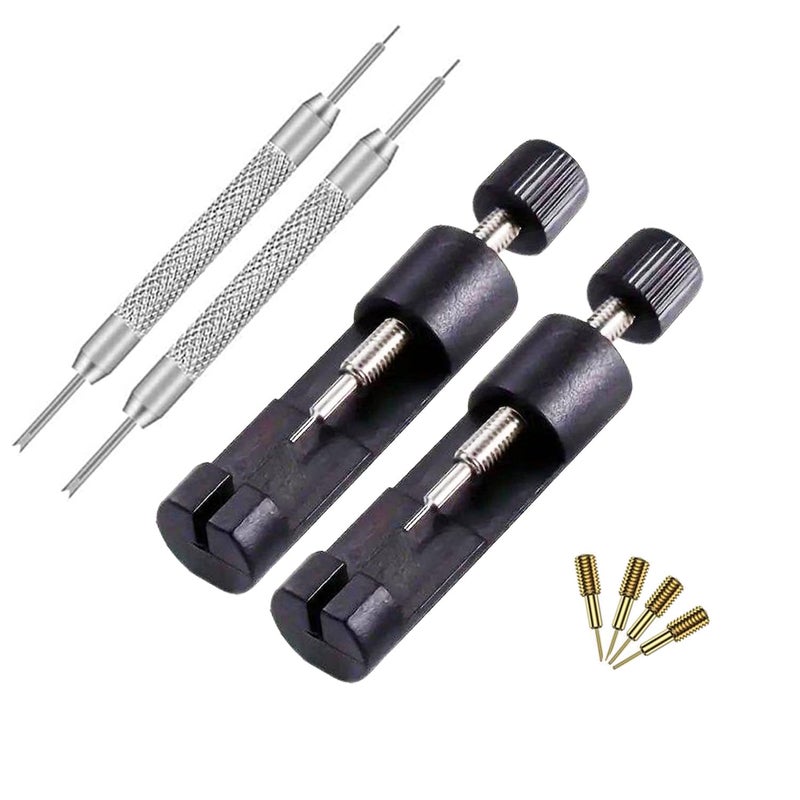 Olytop 2 Pack Watch Link Removal Kit, Watch Band Tool Repair Kit, Resizing Tool for Watch Bracelet Adjustment & Replacement, Pin Remover for Sizing Strap with Extra Replacement - Image 1