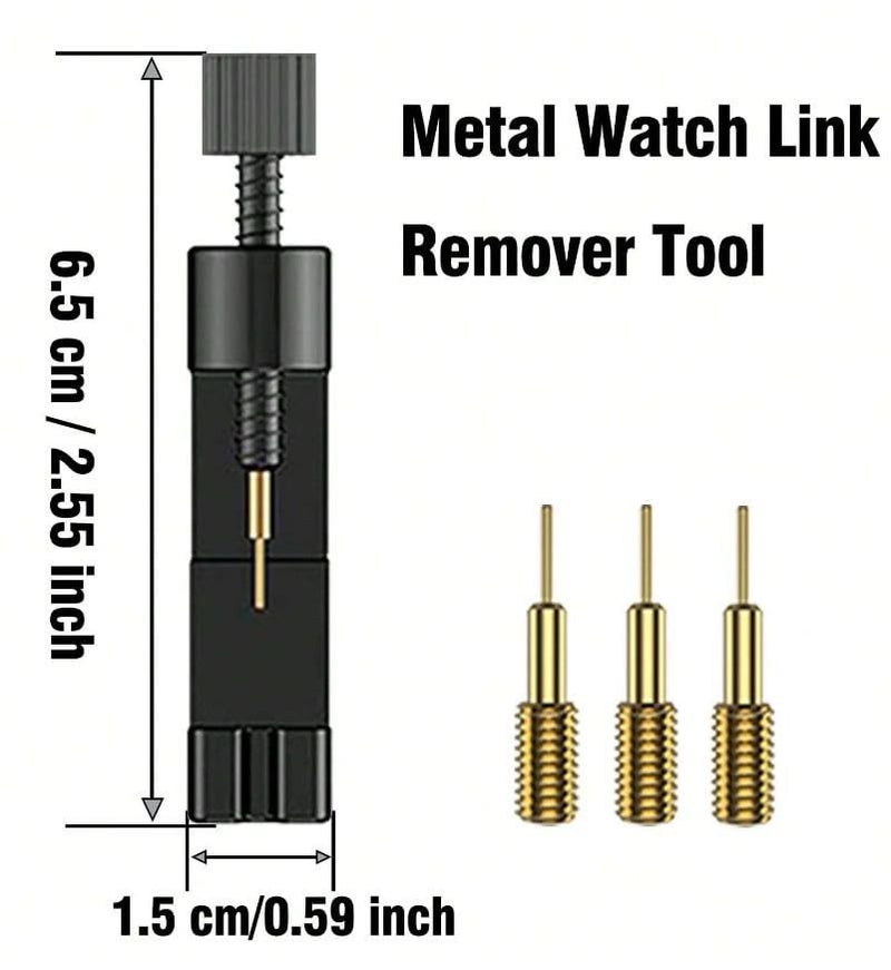 Olytop 2 Pack Watch Link Removal Kit, Watch Band Tool Repair Kit, Resizing Tool for Watch Bracelet Adjustment & Replacement, Pin Remover for Sizing Strap with Extra Replacement - Image 3