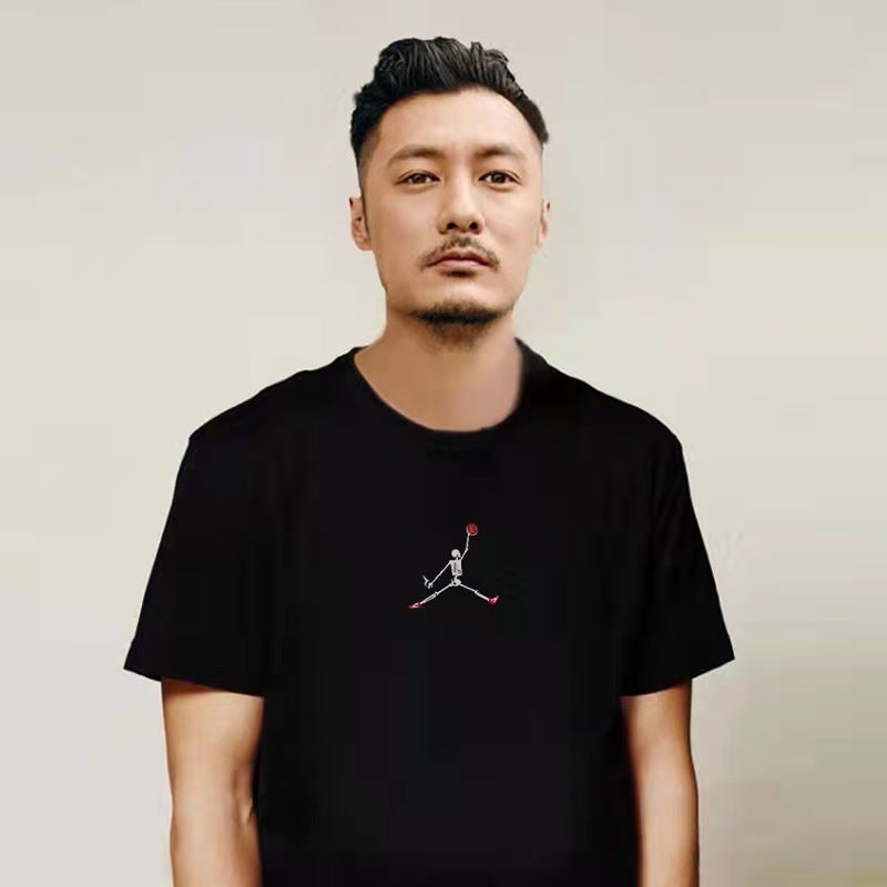 Fashion Brand Short-Sleeved T-Shirt Men'S And Women'S National Fashion Summer Round Neck Loose Half-Sleeved Casual Couple'S T-Shirt - Image 1