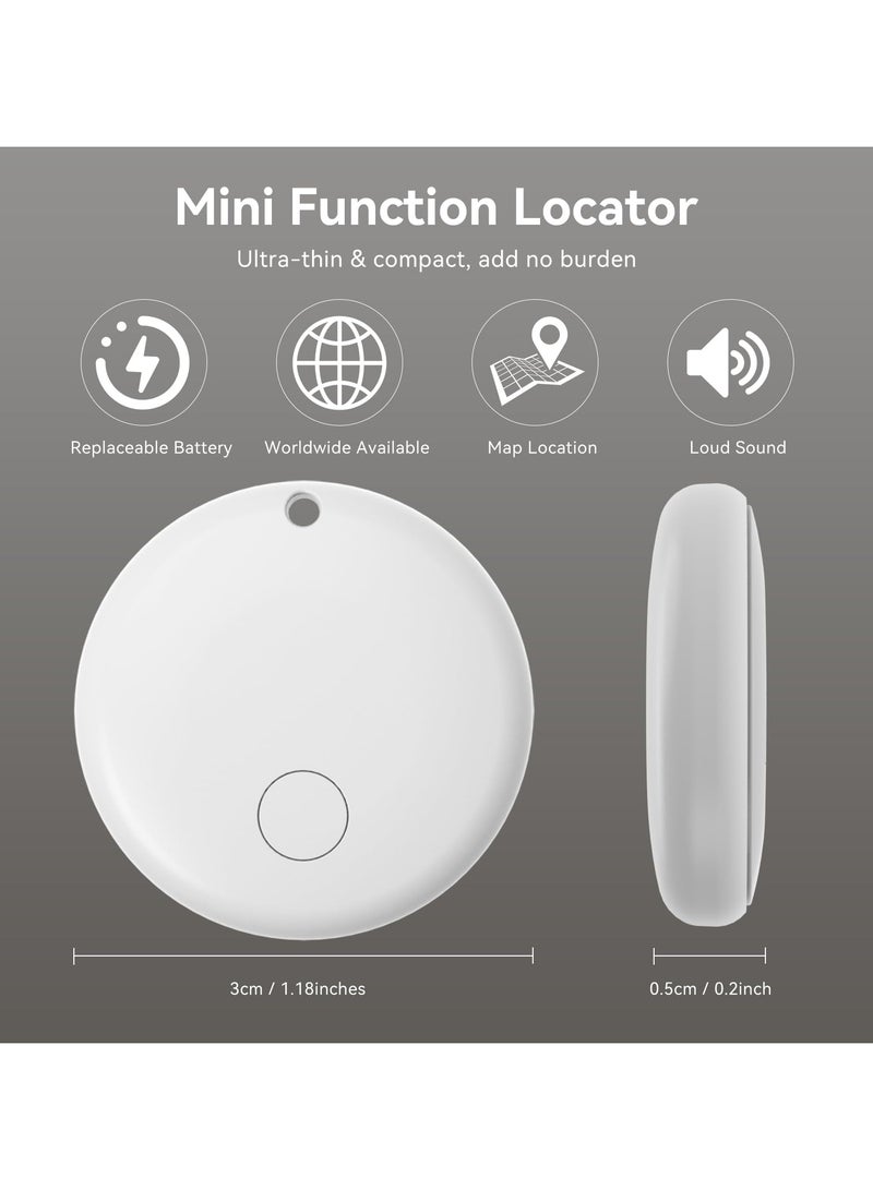 Air Tracker Tag, Wallet Tracker Works with Find My App (iOS Only), Replaceable Battery, White Item Finders for Dog, Keys, Luggage, Suitcases, Pets, Loud Beep (Not for Android)  - Image 4