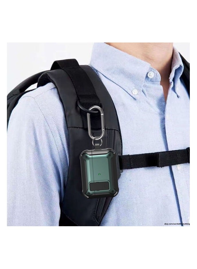 Shockproof Luxury Full PC Earphone Case With Keychain AirPods Pro 2 - Image 2