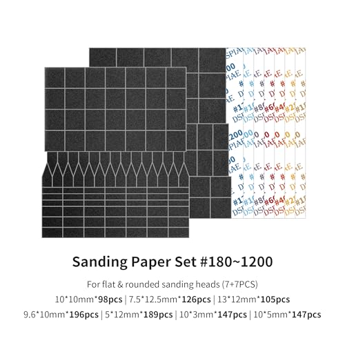 ANSAI Reciprocating Sander,USB Quick Charging Sanding Pen With 8pcs Sanding Head,Self-Adhesive Sandpaper Pre-cut mesh 134pcs (ESA) - Image 2