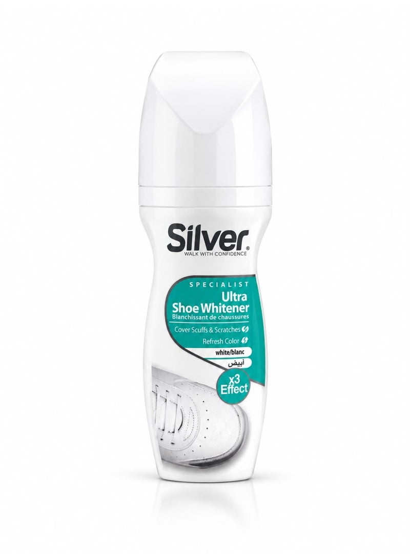 Silver SPECIALIST Ultra Shoe Whitener - Cover Scuffs & Scratches - Refresh - white - x3 Effect - 75g - Image 1