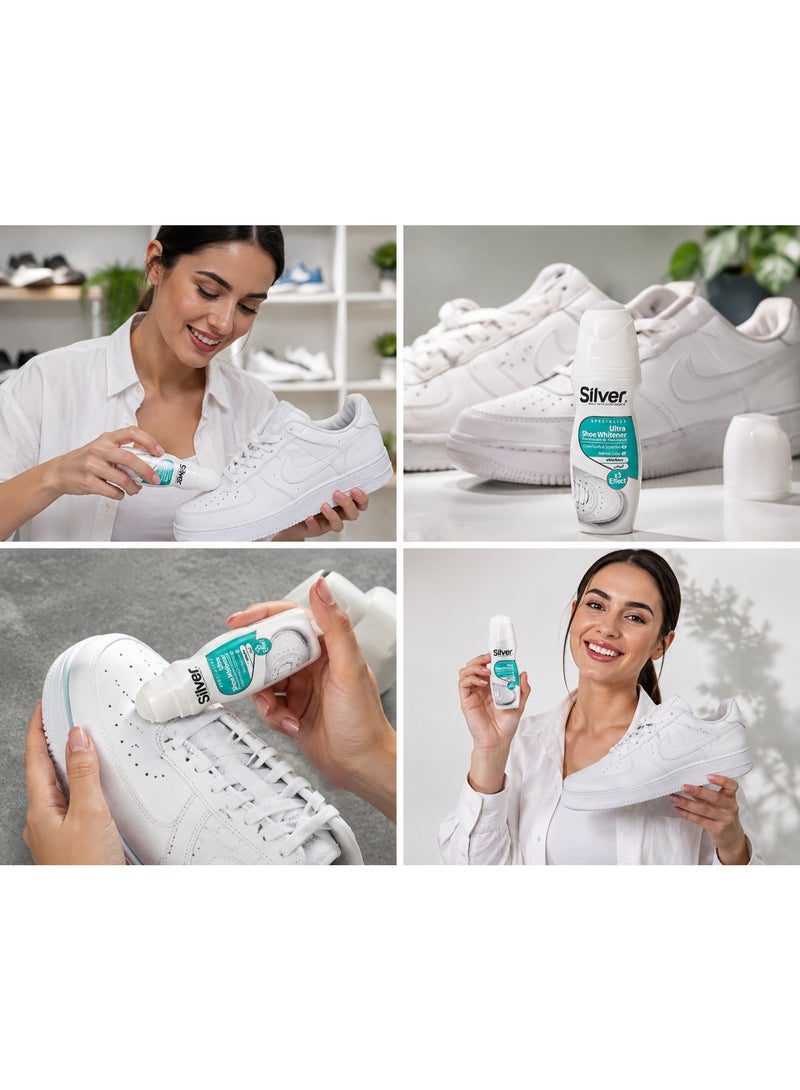 Silver SPECIALIST Ultra Shoe Whitener - Cover Scuffs & Scratches - Refresh - white - x3 Effect - 75g - Image 3