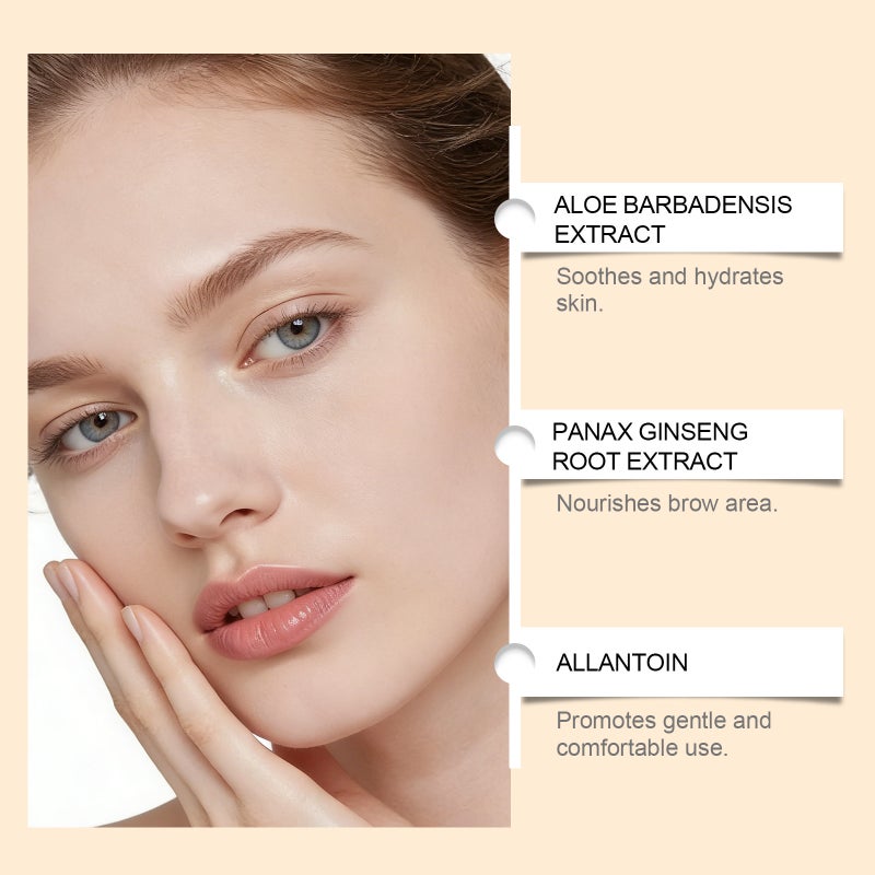 Zephoco Light Brown Eyebrow Cream Set, Gentle Formula, Silky Smooth For Daily Makeup, Color-Rich And Long-Lasting Without Being Overpowering - Image 4