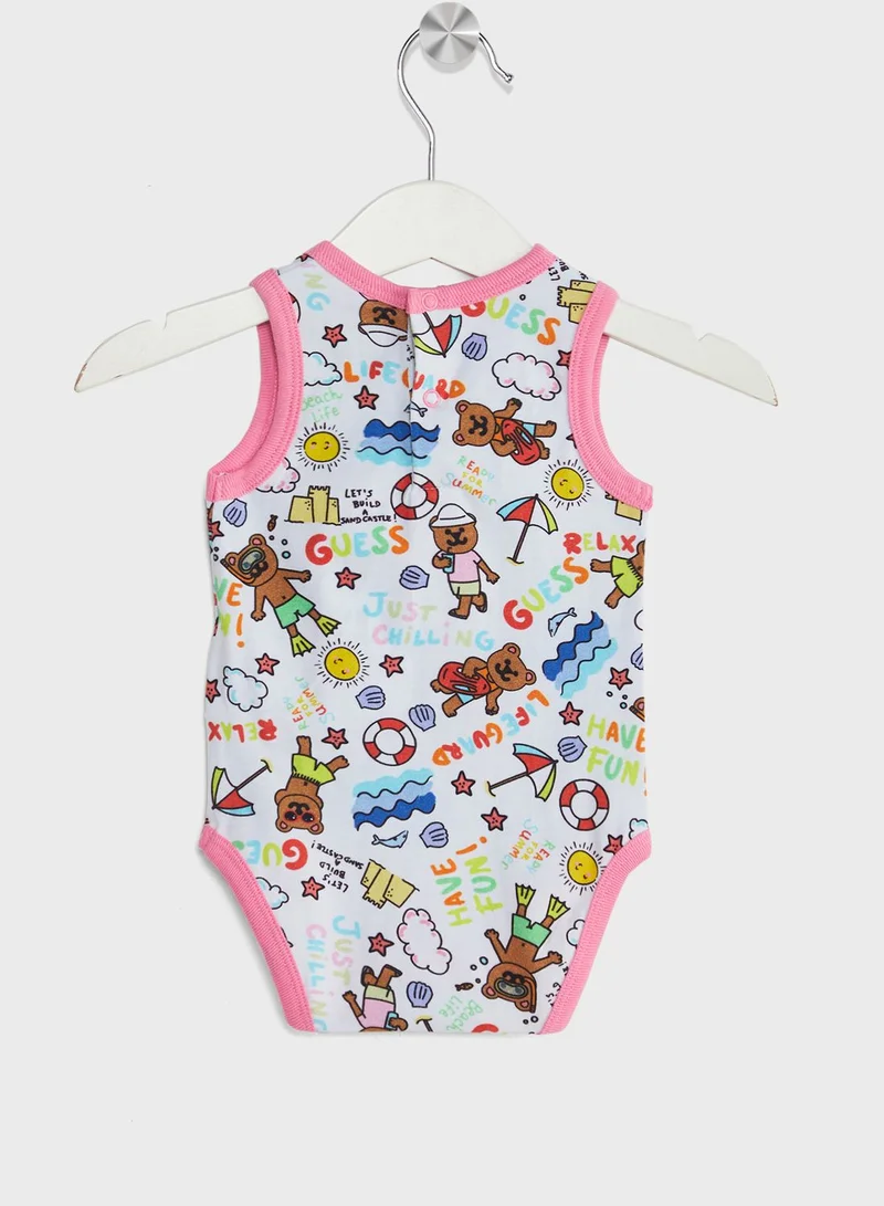 GUESS Infant Summer Paradise Bodysuit & Shorts Set
