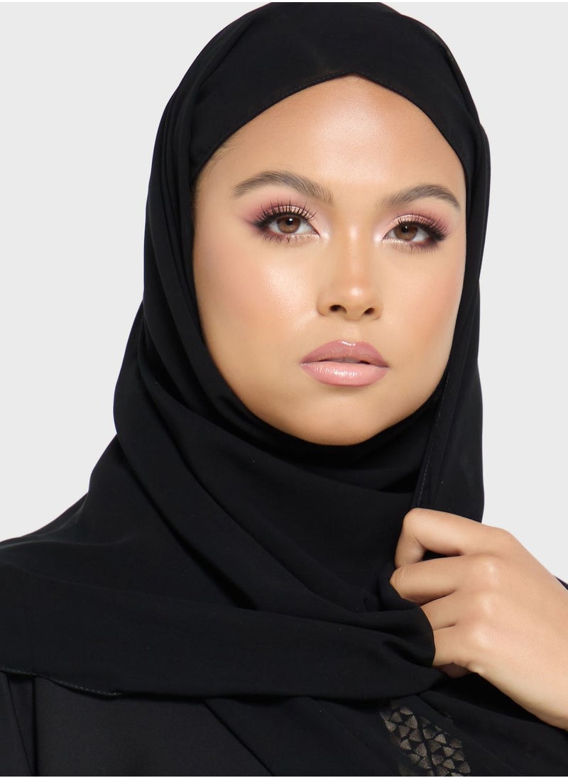 hayas closet - Embroidered Wide Sleeve  Abaya - Image 1