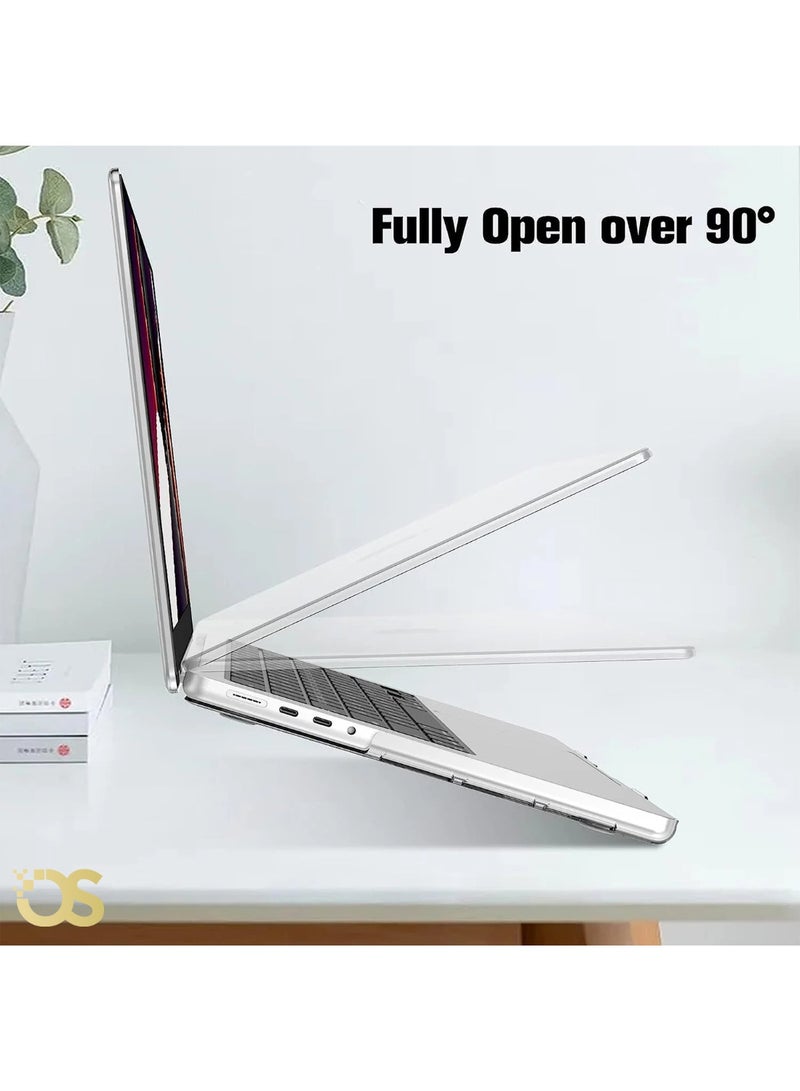 OS Transparent Protective Case for MacBook Pro 16" — Compatible with A2485 / A2780 / A2991 — Scratch-Resistant, Lightweight, Shock-Absorbing Design with Ventilation — by OS STORE - Image 4