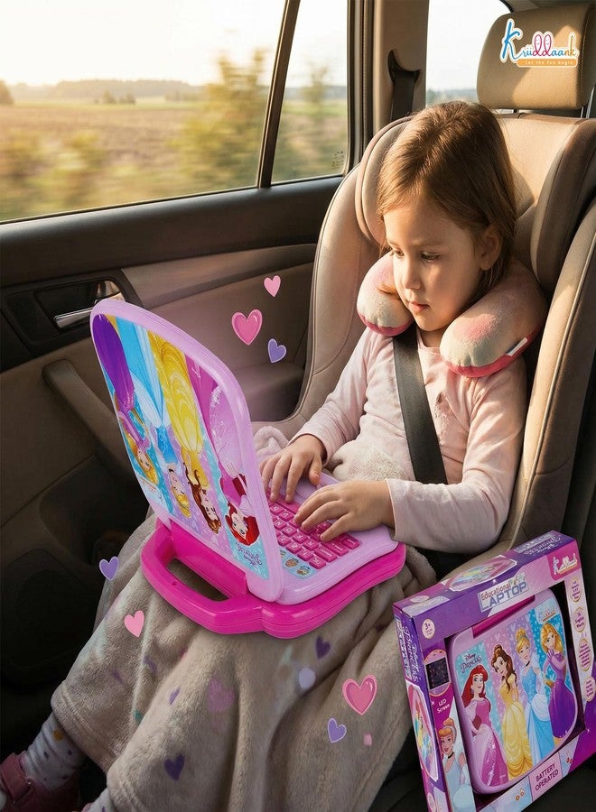 Kriiddaank Educational Laptop - LTS Princess Theme, Fun Learning Toy Laptop for Kids - Image 2