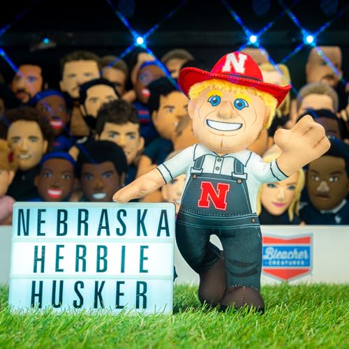 Bleacher Creatures Nebraska Cornhuskers Herbie The Husker 10 Mascot Plush Figures A Mascot for Play or Display - Image 5