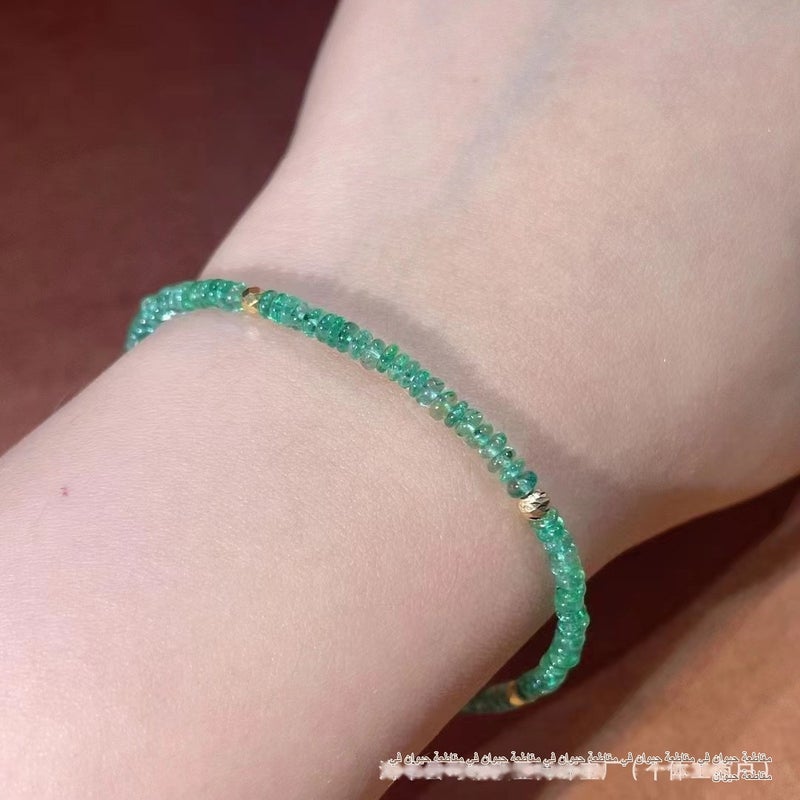 Elegant Alloy Geometric Bracelet for Unisex, Green, Wrist Jewelry - Image 2