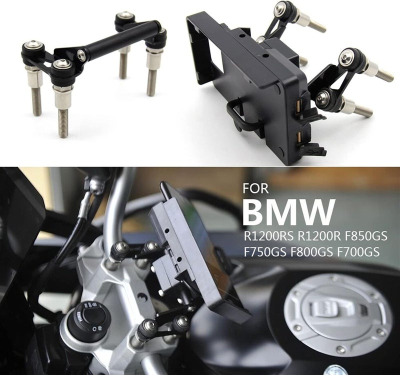 QASULER Motorcycle GPS Bar Mobile Phone Bracket - Image 2