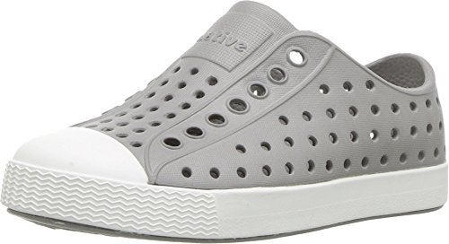 Native Shoes, Jefferson Child, Kids Lightweight Sneaker, Pigeon Grey/Shell White, 2 M US Little Kid - Image 1