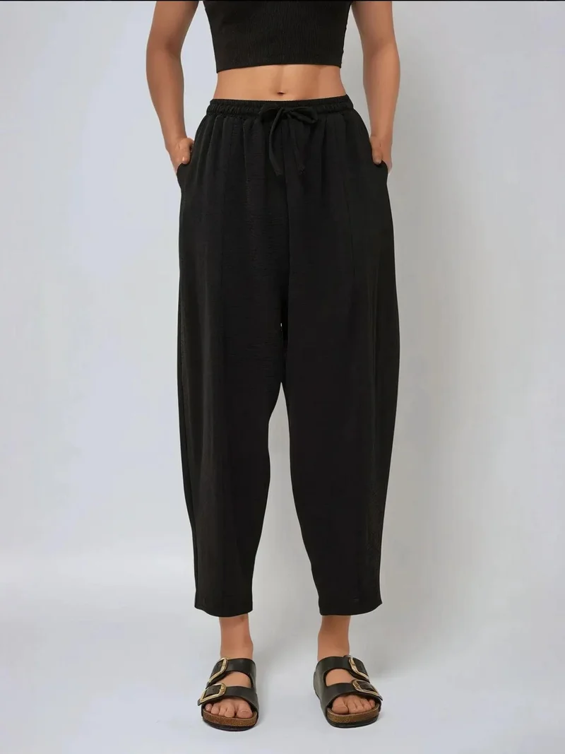 HICCUP Elastic Waist Comfort Fit Pants